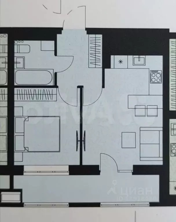 2-к кв. Пермский край, Пермь Уинская ул., 2 (42.0 м) - Фото 2