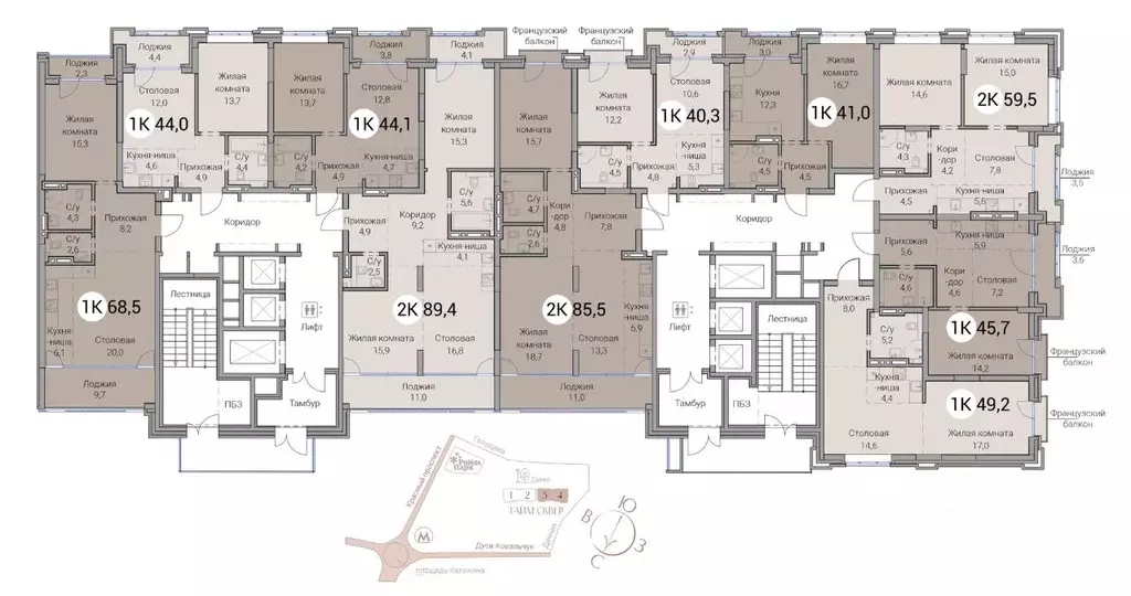 2-к кв. Новосибирская область, Новосибирск Овражная ул., 2А (44.0 м) - Фото 1