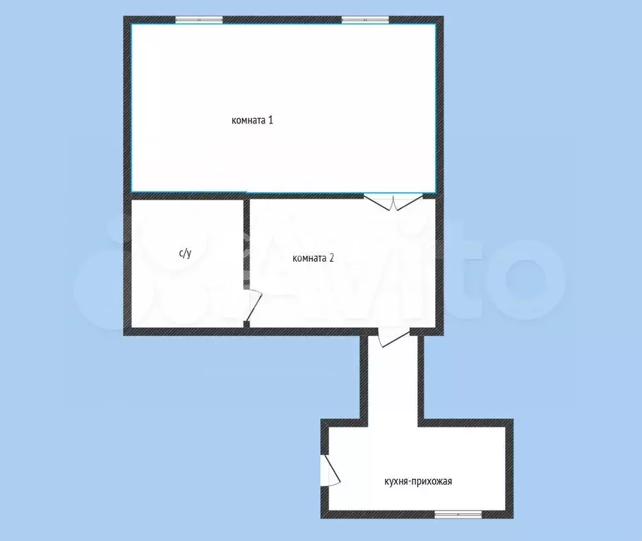 2-к. квартира, 47 м, 1/2 эт. - Фото 0