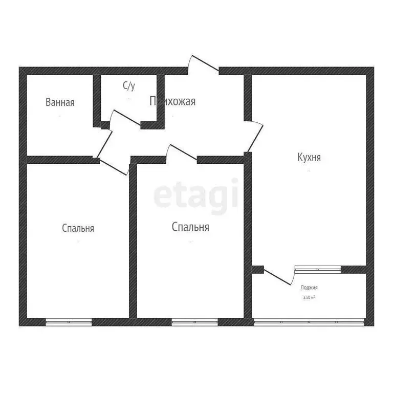 2-комнатная квартира: Краснодар, улица Лётчика Позднякова, 2к14 (55 м) - Фото 0
