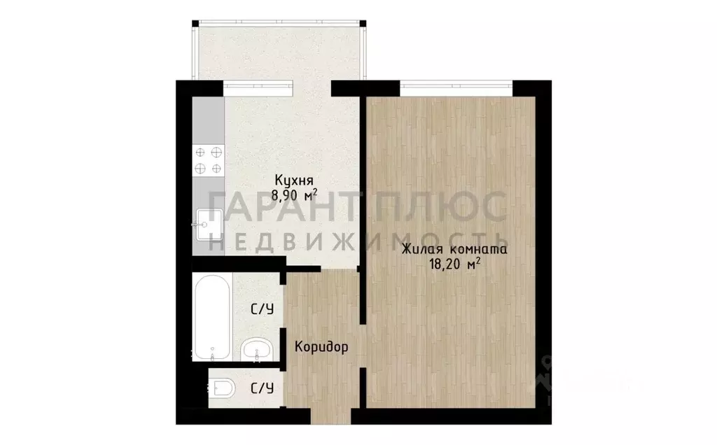 1-к кв. Липецкая область, Липецк ул. Имени Генерала Меркулова, 47 ... - Фото 1