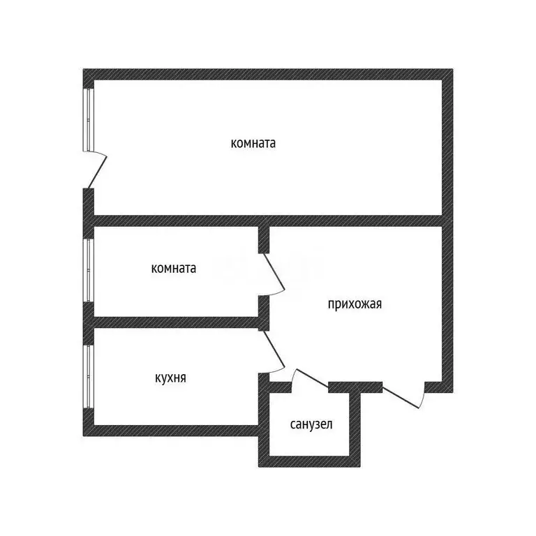 2-комнатная квартира: Бийск, улица Феликса Дзержинского, 4 (41 м) - Фото 1