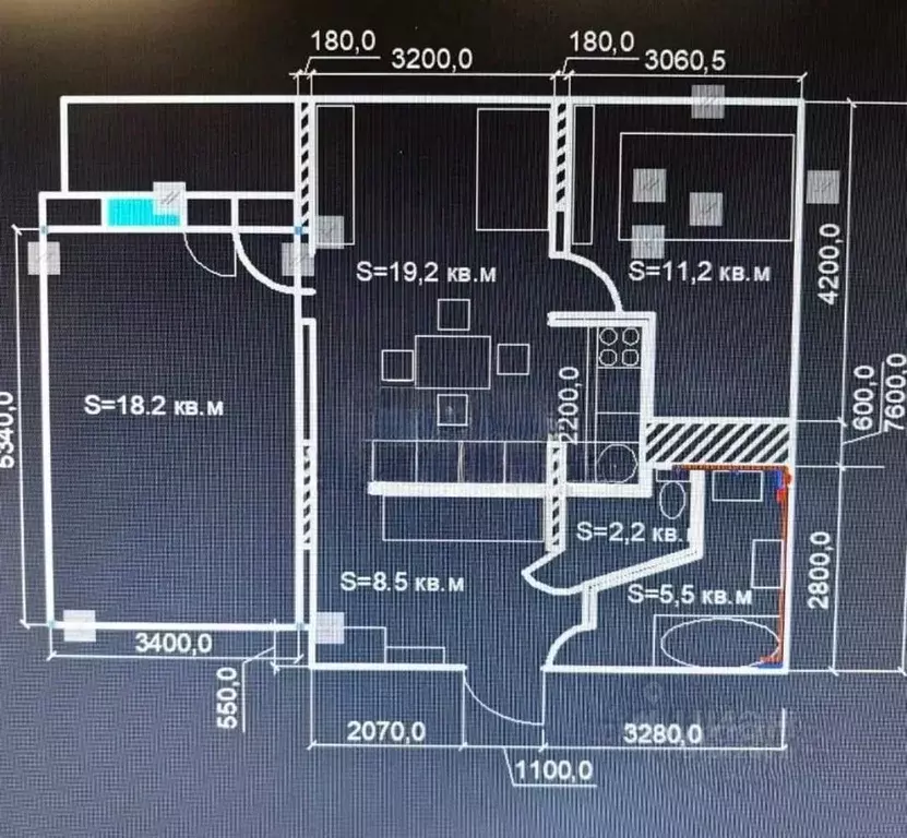 2-к кв. Московская область, Люберцы городской округ, Октябрьский пгт ... - Фото 2