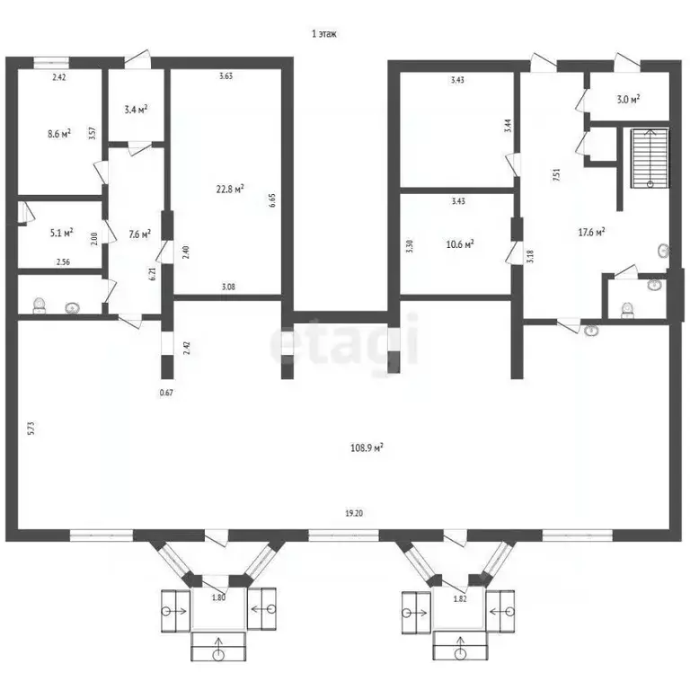 6-к кв. Ярославская область, Ярославль спуск Флотский, 1/2 (201.0 м) - Фото 2