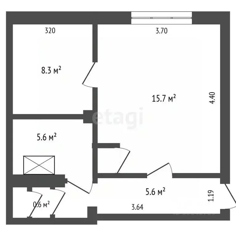 2-к кв. Архангельская область, Архангельск Левый Берег мкр, просп. ... - Фото 2