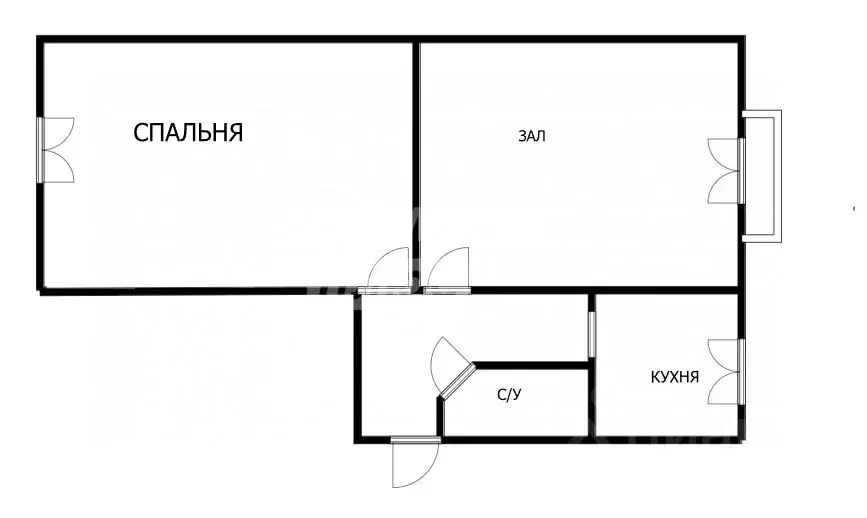 2-к кв. Томская область, Томск ул. Карла Ильмера, 9 (44.2 м) - Фото 1