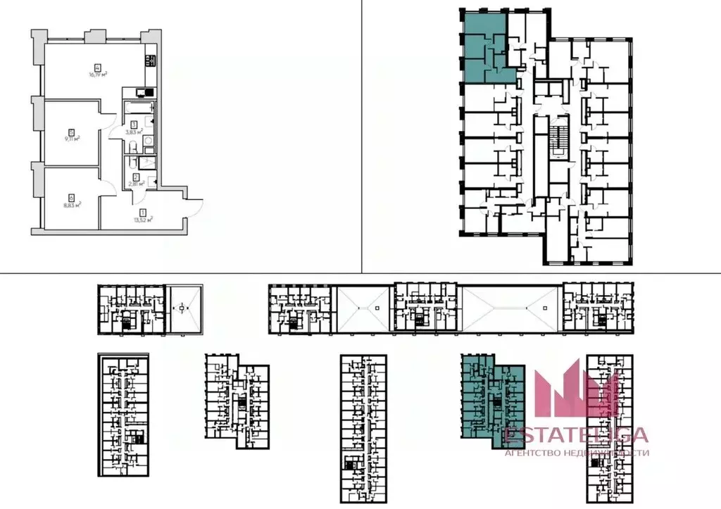 2-к кв. Москва Автомобильный проезд, 4 (54.3 м) - Фото 1