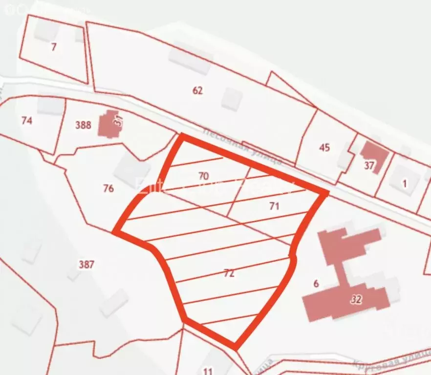 Участок в посёлок Репино, Песочная улица (96 м) - Фото 1