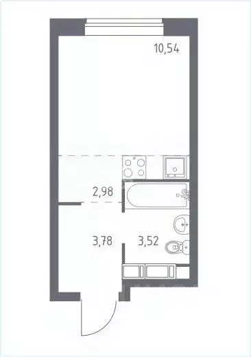 Студия Московская область, Балашиха ул. Бояринова, 30 (20.7 м) - Фото 2