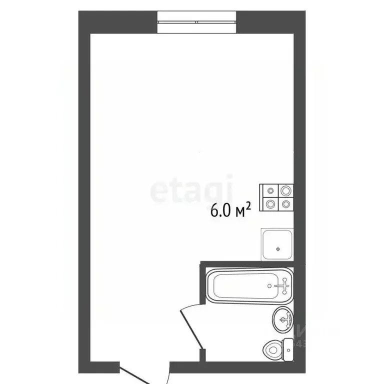 Студия Алтайский край, Барнаул Северо-Западная ул., 10А (21.5 м) - Фото 2
