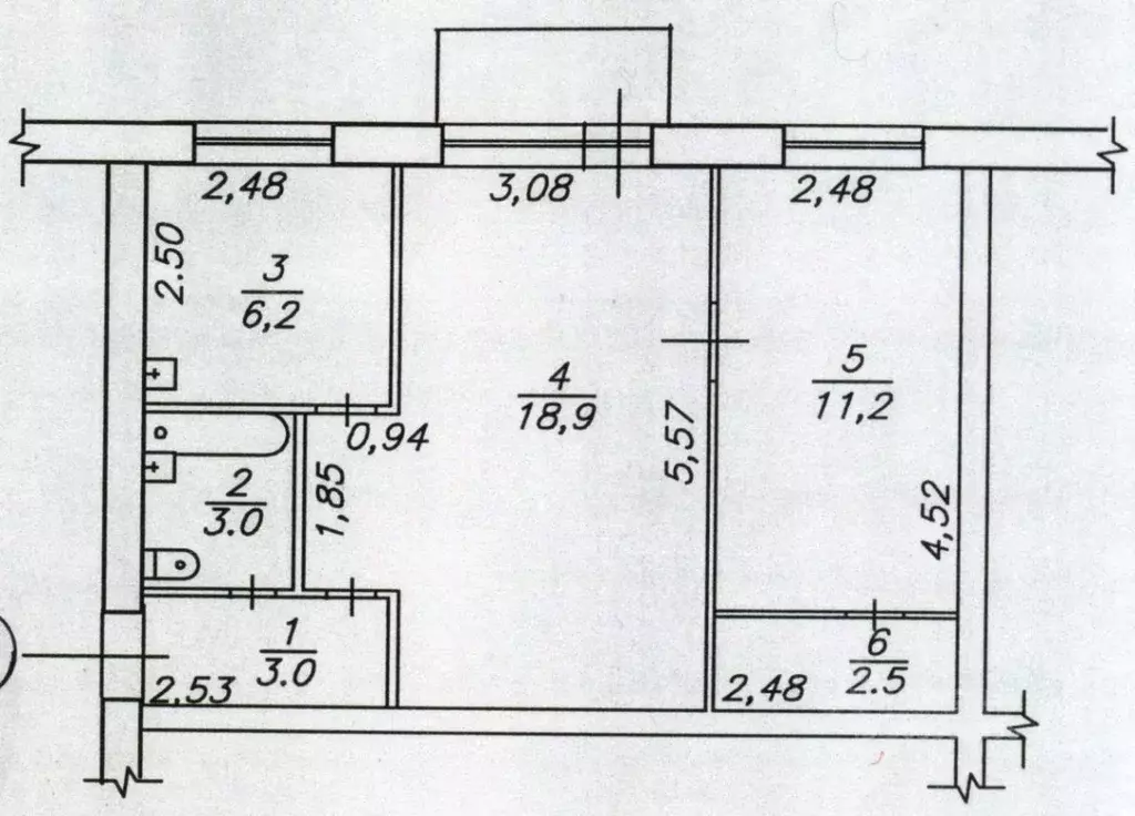 2-к кв. Челябинская область, Челябинск Хлебозаводская ул., 4 (45.1 м) - Фото 2