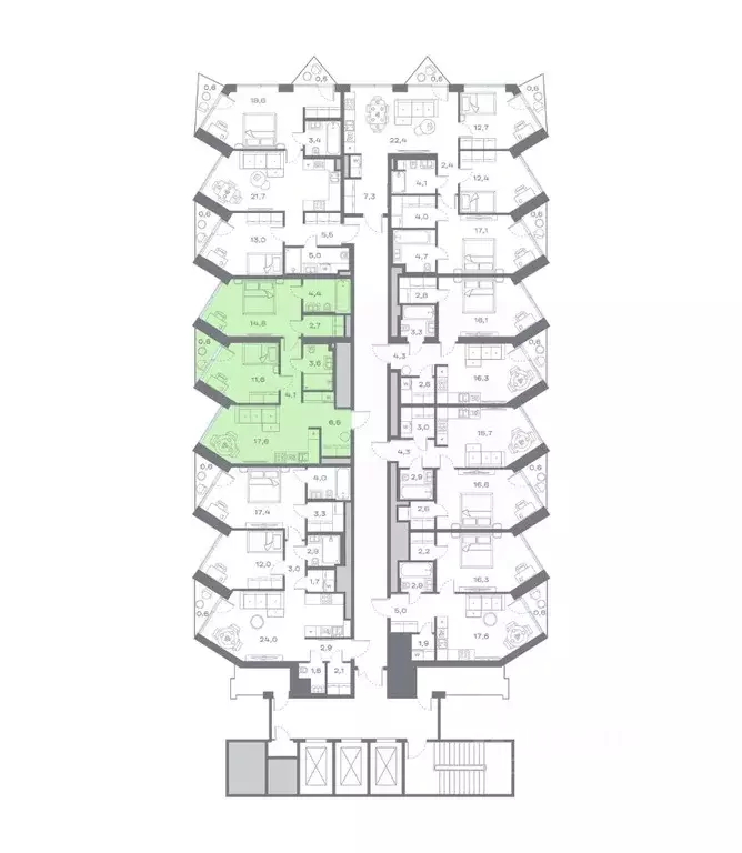 2-к кв. Москва Крылатская ул., 23 (65.91 м) - Фото 1