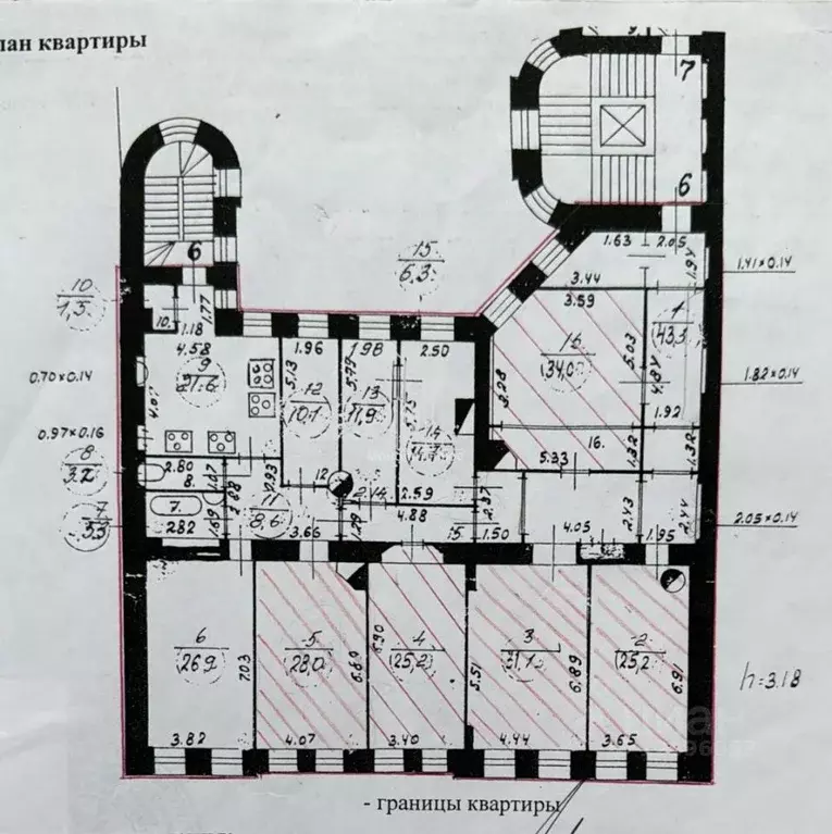 Комната Санкт-Петербург Колокольная ул., 11 (25.2 м) - Фото 1