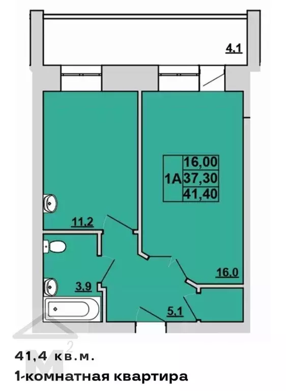 1-к кв. Хакасия, Абакан ул. Кирова, 185к1 (42.0 м) - Фото 1