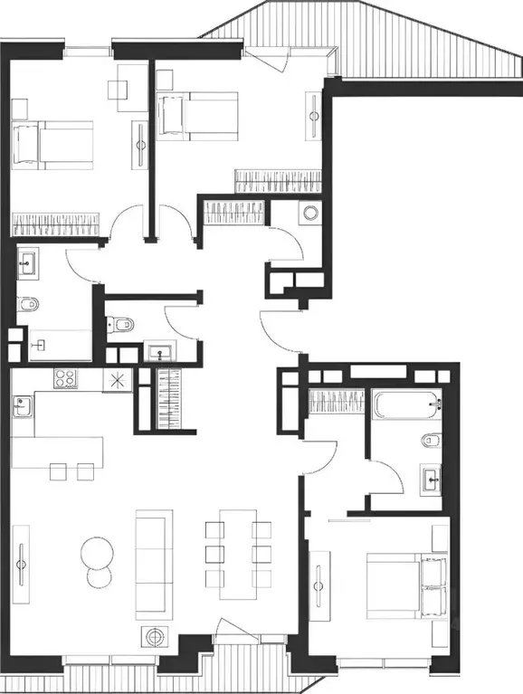 4-к кв. Москва Ленинградское ш., 69к2 (128.0 м) - Фото 1