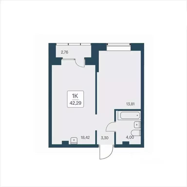 1-к кв. Новосибирская область, Новосибирск ул. Дуси Ковальчук, 385 ... - Фото 1