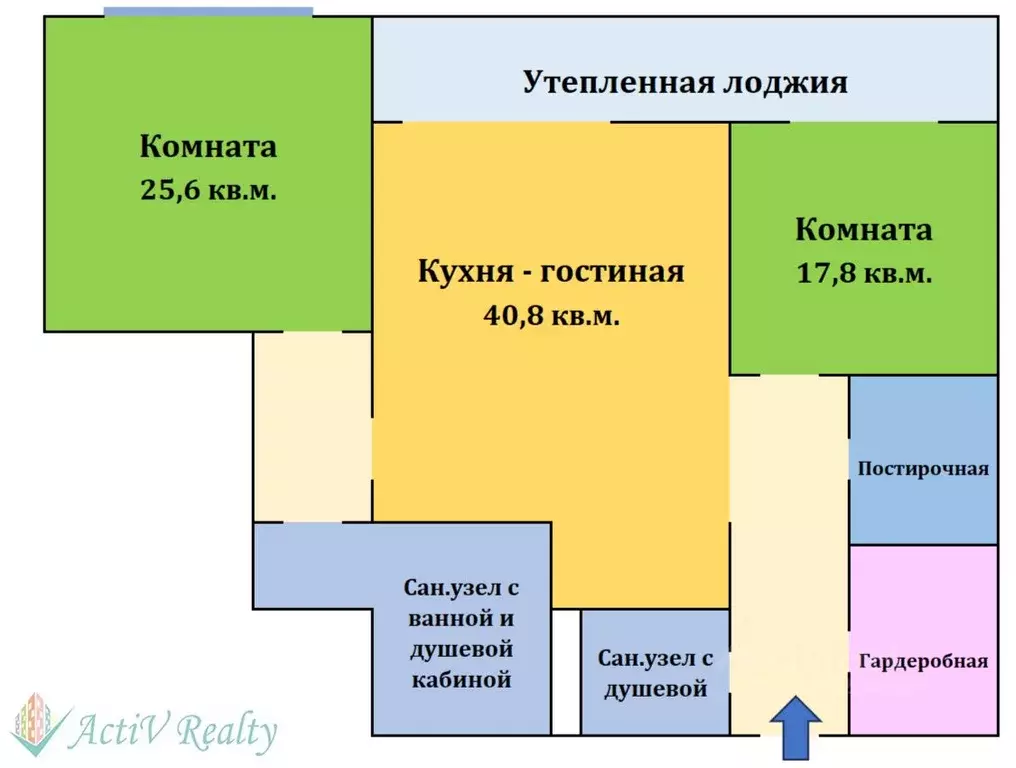 2-к кв. Москва ул. Коштоянца, 20К4 (120.7 м) - Фото 1