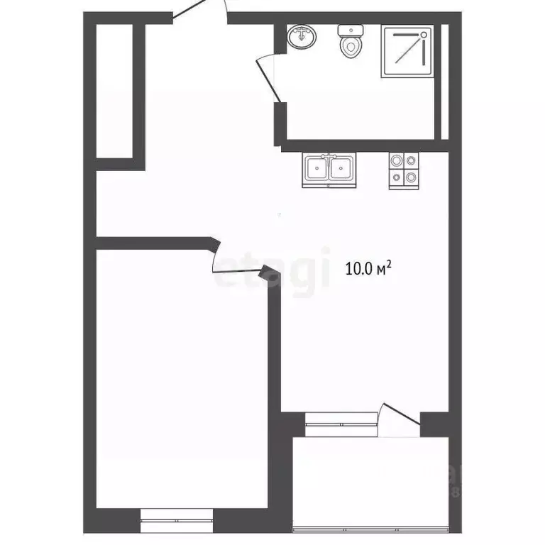 2-к кв. Крым, Ялта ул. Дражинского, 48 (45.0 м) - Фото 2
