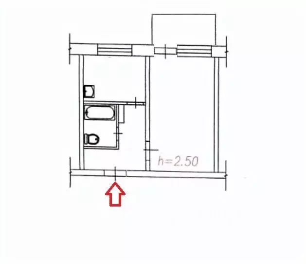 1-к кв. Кемеровская область, Новокузнецк ул. 13-й Микрорайон, 12 (29.5 ... - Фото 2