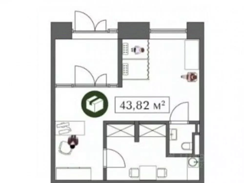 Торговая площадь в Москва ул. 1-я Бухвостова, 2к3 (44 м) - Фото 2