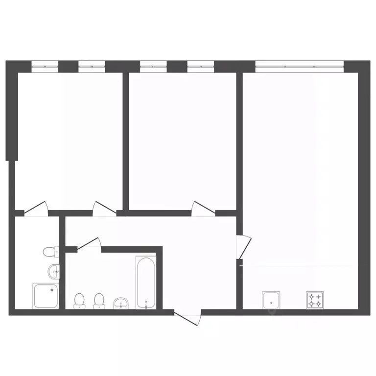 2-к кв. Тюменская область, Тюменский муниципальный округ, д. Дударева ... - Фото 1