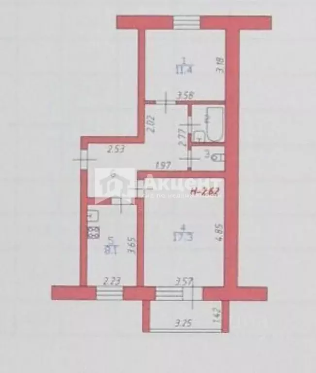 2-к кв. Ивановская область, Иваново ул. Куконковых, 150А (50.9 м) - Фото 1