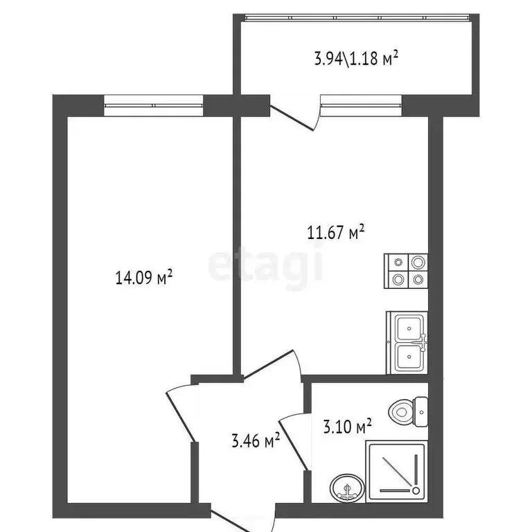 1-комнатная квартира: Шушары, Московское шоссе, 262к1 (32.3 м) - Фото 0