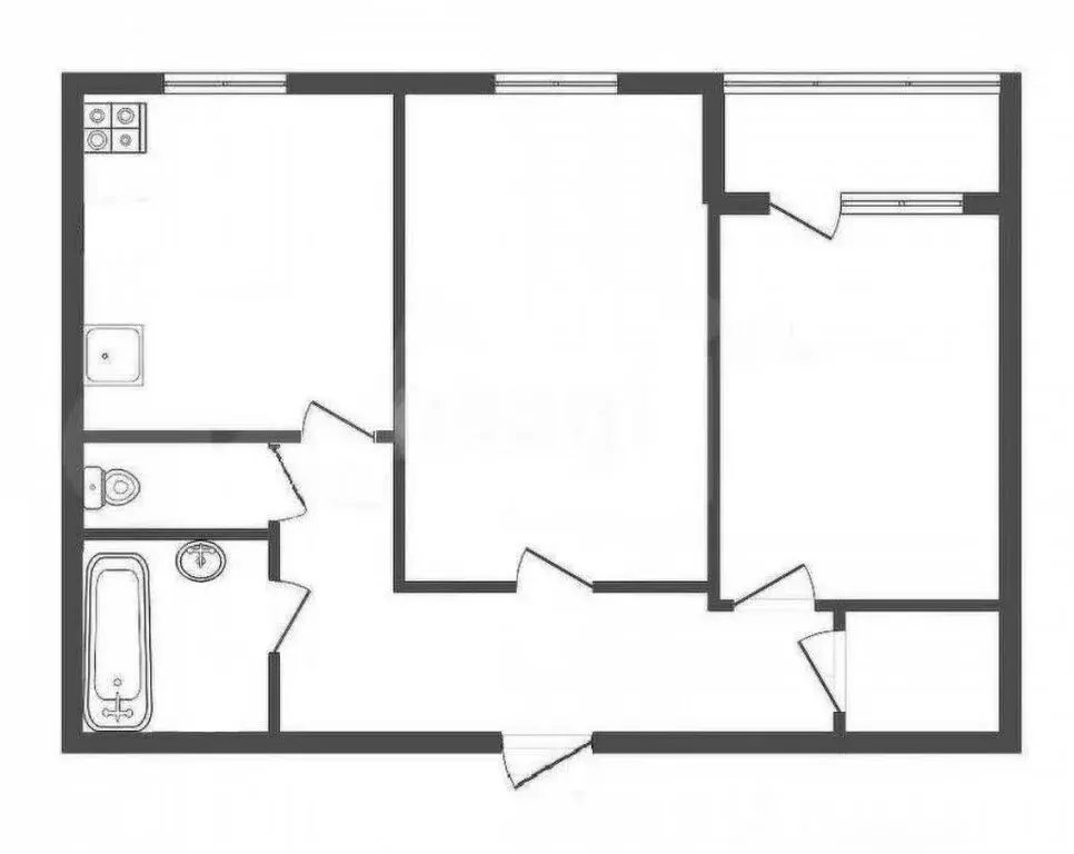 2-комнатная квартира: Тула, улица Максима Горького, 51 (54.6 м) - Фото 1