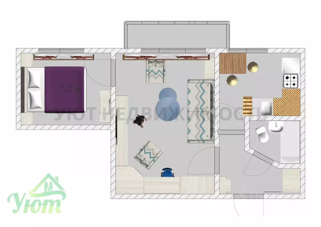 2-к кв. Московская область, Дмитровский муниципальный округ, пос. ... - Фото 2