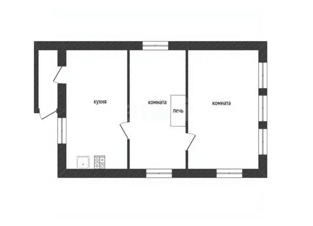 Дом в Ленинградская область, Киришский район, Глажевское с/пос, пос. ... - Фото 2