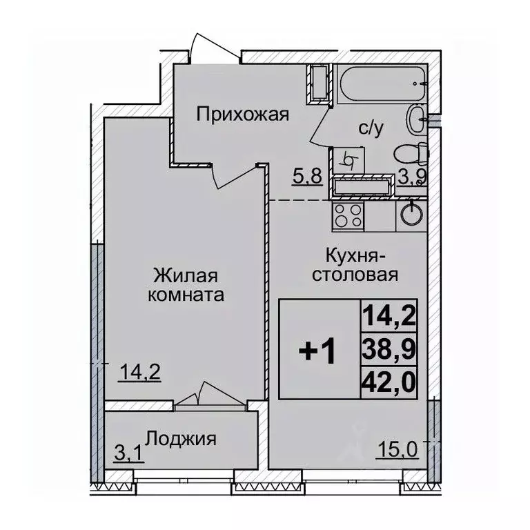 1-к кв. Нижегородская область, Нижний Новгород Горизонты Нижнего жилой ... - Фото 0
