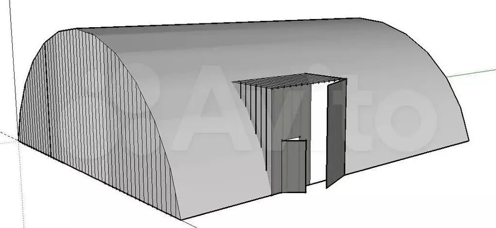 Склад ангарного типа (холодный) 1200 м - Фото 0