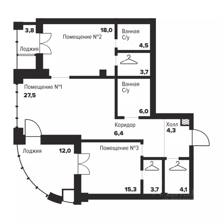 2-к кв. Челябинская область, Челябинск ул. Труда, 157А (93.5 м) - Фото 0