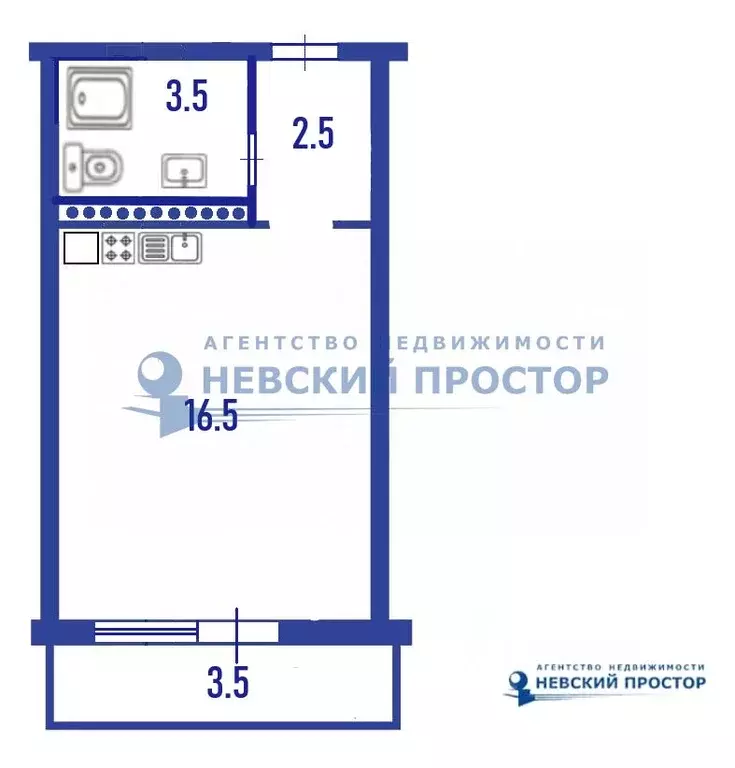 Студия Ленинградская область, Мурино Всеволожский район, ул. Шувалова, ... - Фото 1