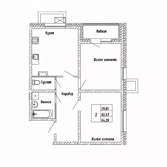 2-к кв. Сахалинская область, Южно-Сахалинск Горизонт жилой комплекс ... - Фото 0