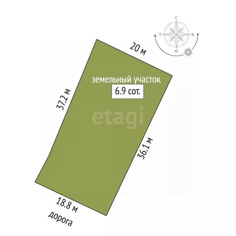 Участок в Крым, Феодосия муниципальный округ, с. Береговое ул. ... - Фото 2