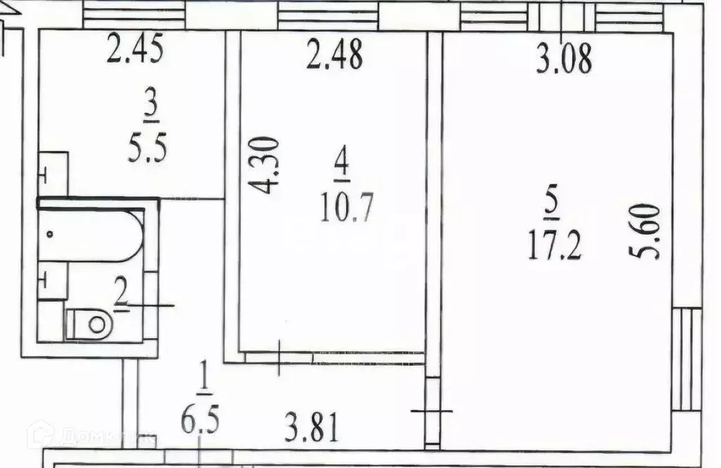 Продаётся 2-к квартира, 42.9 м - Фото 1