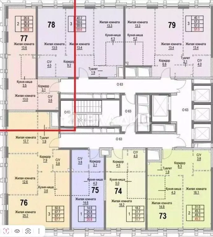 1-к кв. Москва Новоостаповская ул., 16к1 (36.8 м) - Фото 2
