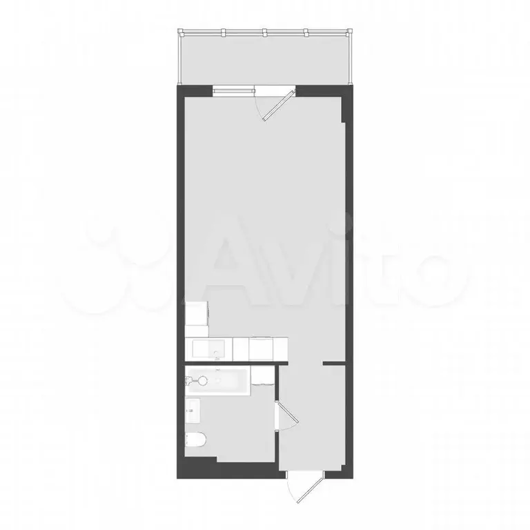 Квартира-студия, 36,4 м, 9/19 эт. - Фото 0