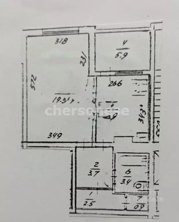 1-к кв. Севастополь просп. Октябрьской Революции, 22/1 (38.7 м) - Фото 2