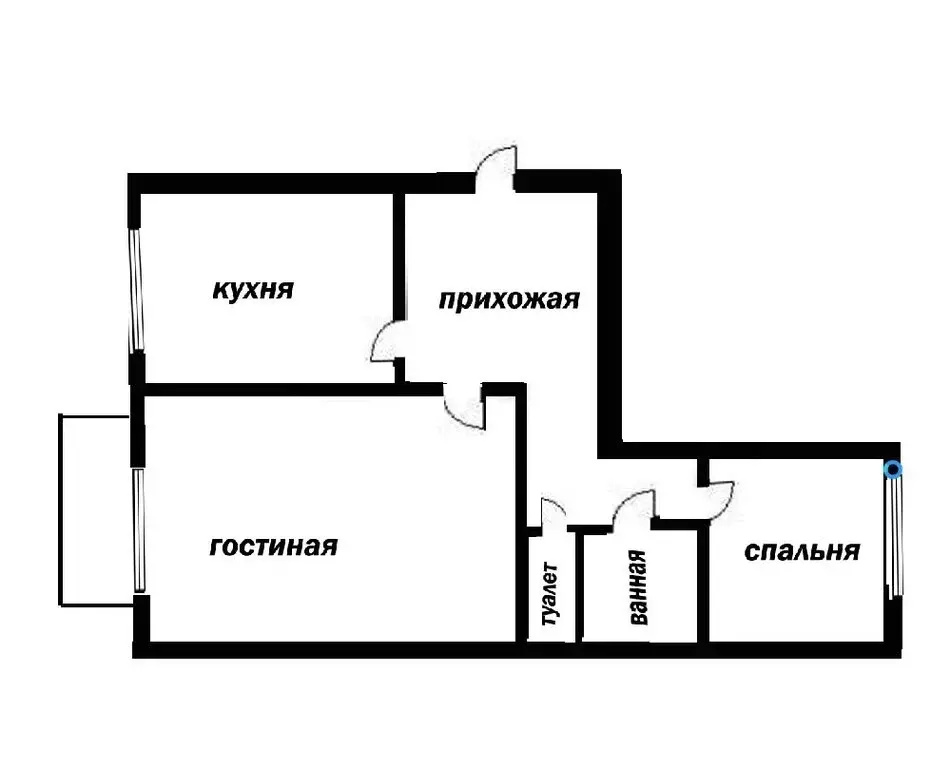 2-комнатная квартира: Полевской, микрорайон Зелёный Бор-1, 16 (49.6 м) - Фото 0