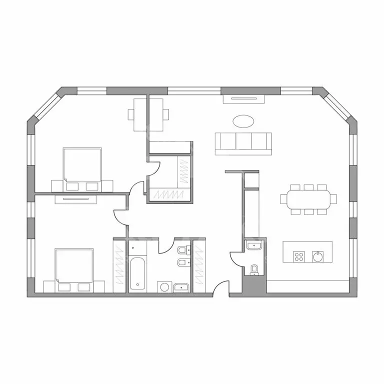 3-комнатная квартира: Москва, Страстной бульвар, 10к1 (135 м) - Фото 1