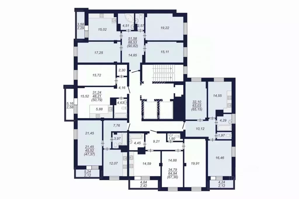 3-к кв. Челябинская область, Челябинск Копейская ул., 1 (90.82 м) - Фото 1