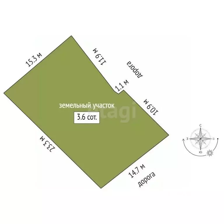 Участок в Башкортостан, Стерлитамакский район, Отрадовский сельсовет, ... - Фото 2