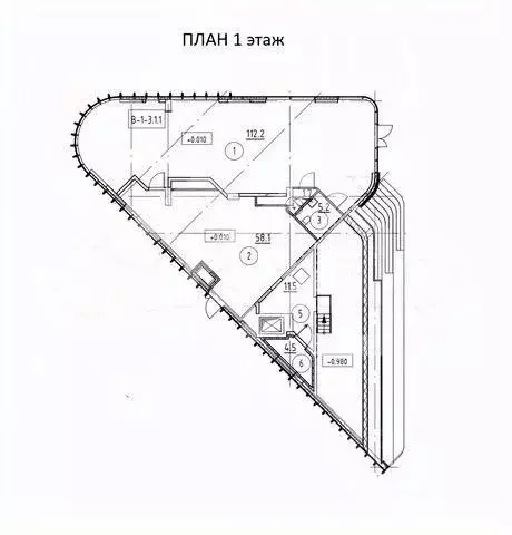 Помещение свободного назначения в Москва наб. Марка Шагала, 15к1 (255 ... - Фото 2