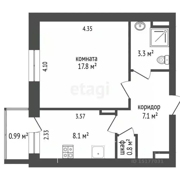 1-к кв. Ямало-Ненецкий АО, Новый Уренгой Советский мкр, 2/1 (37.1 м) - Фото 1
