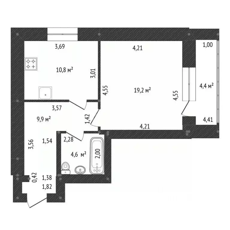 1-к кв. Башкортостан, Уфа Колгуевский мкр, ул. Габдуллы Амантая, 8/1 ... - Фото 1