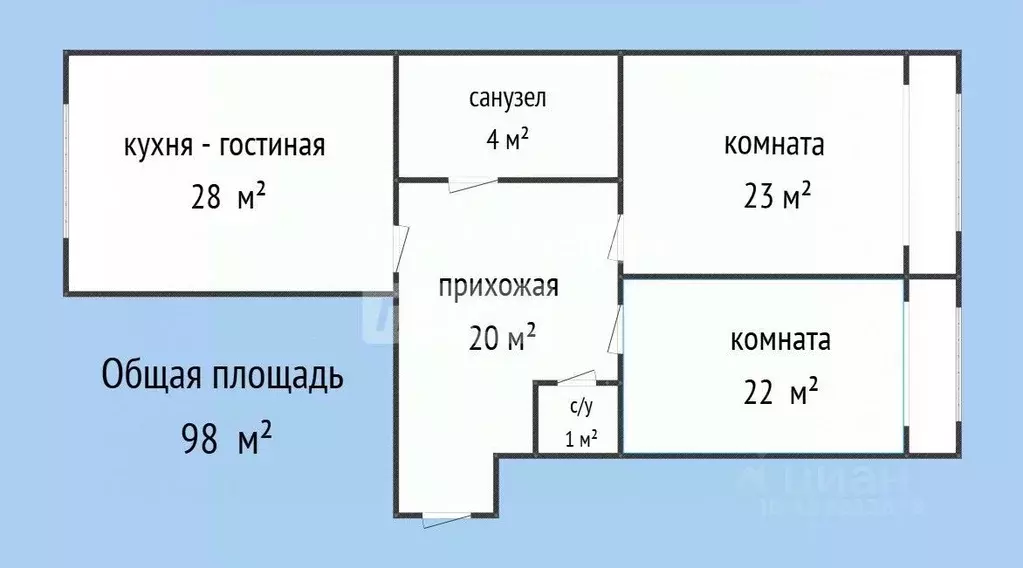 3-к кв. Дагестан, Каспийск ш. Каспийское, 17Б (98.0 м) - Фото 2