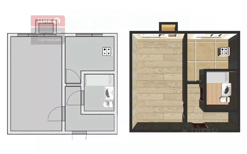 1-к кв. Рязанская область, Рязань ул. Стройкова, 84к1 (28.7 м) - Фото 1