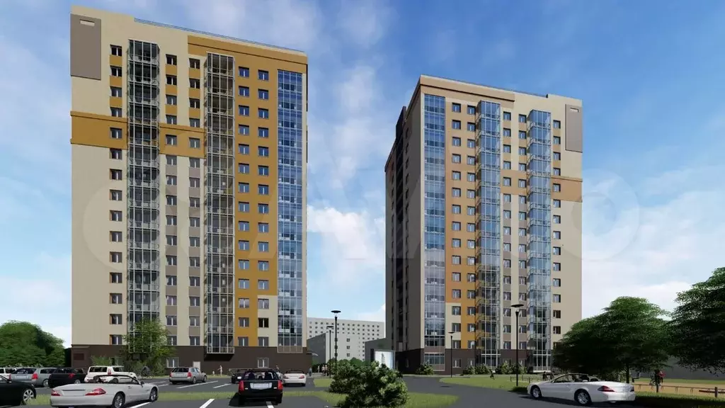 1-к. квартира, 51.8 м, 8/16 эт. - Фото 1